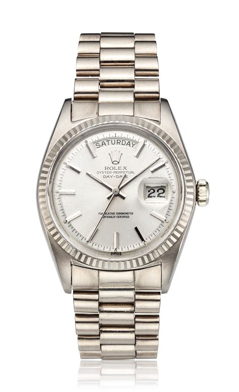 rolex daydate 18k white gold buyer